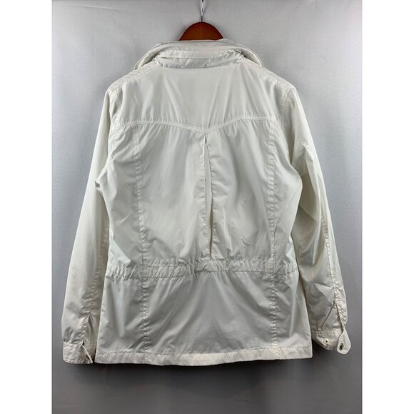Women's Vintage Y2K Larry Levine White Wind Breaker Jacket  Size XS - Picture 5 of 9
